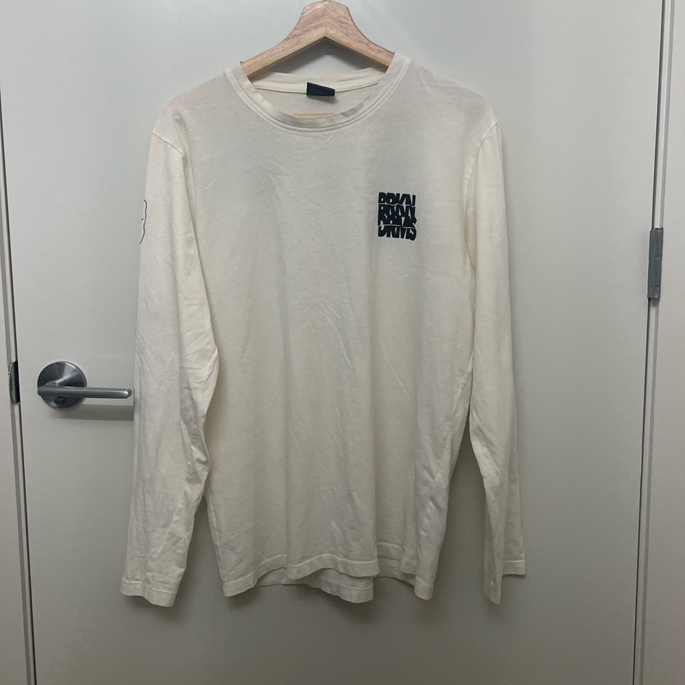 Jack & Jones White Long Sleeve Shirt Size L – “Broken Dreams” Graphic